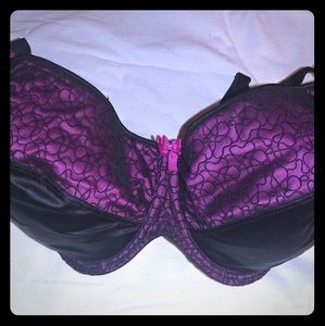 36JJ Curvy Kate Black/Pink Bra